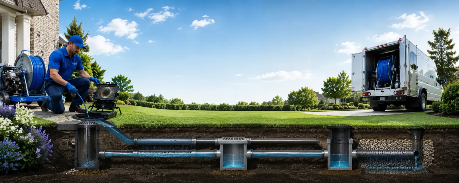 Outdoor drain cleaning information for Jersey Mills, PA